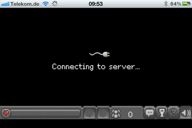 Browserquest auf einem iPhone 4S